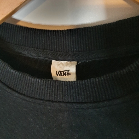 Van Classic Crewneck Unisex Sweatshirt In Black Size S/M - Picture 4 of 9